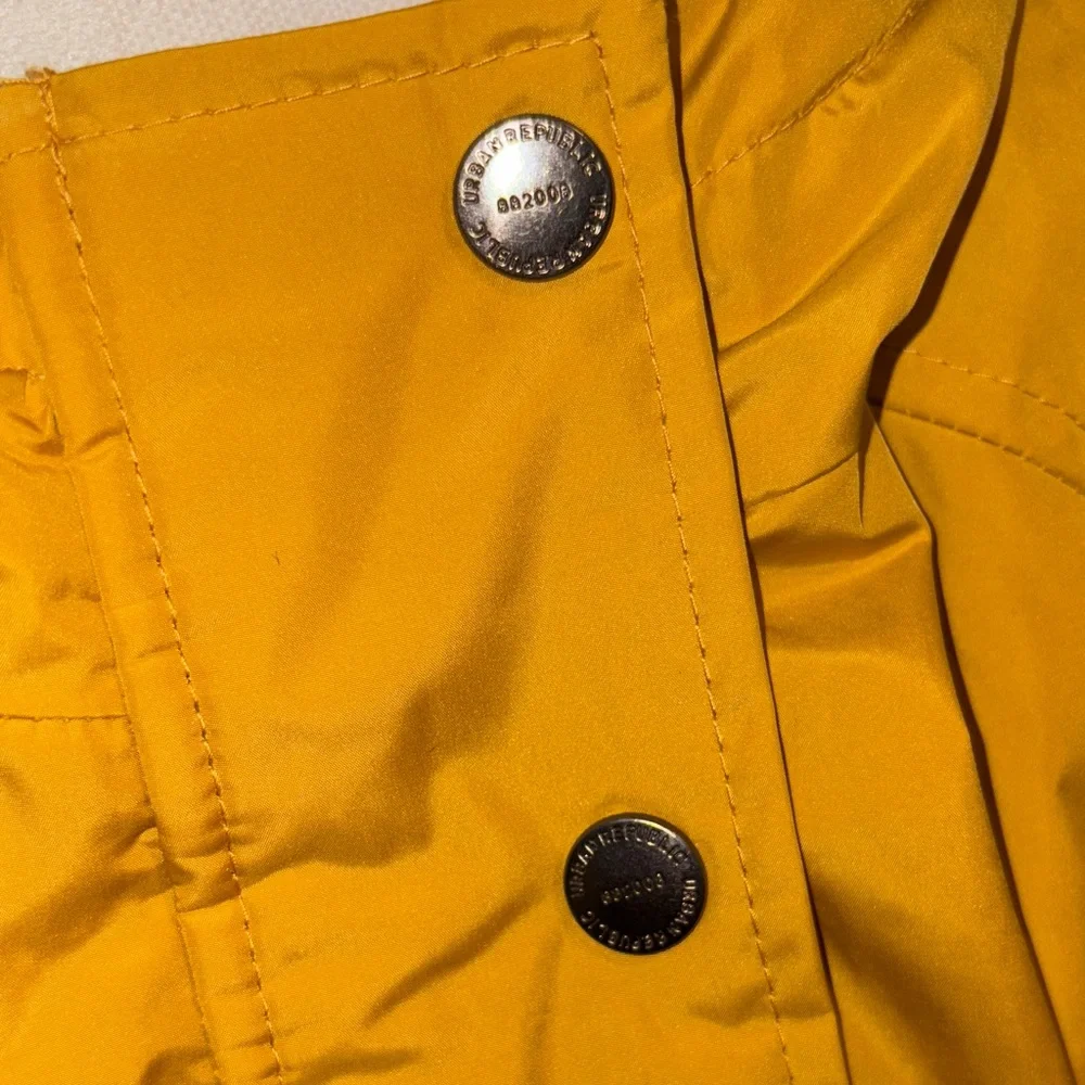 Urban Republic Yellow Utility Jacket with Hood and Water-Resistant Fabric - Picture 3 of 8